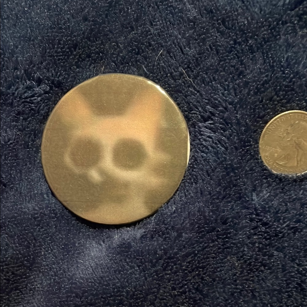 Cat in Shadows Button Pin